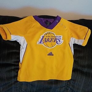 18 month size LA Lakers Jersey Warm Up